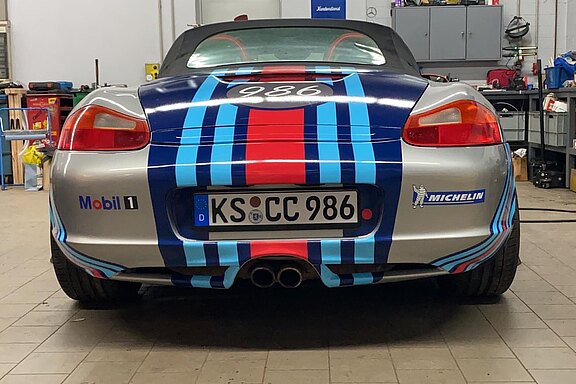 Porsche Boxster 3,2 Modell 986 im Racing Look Porsche Boxster 3,2 Modell 986 im Racing Look
